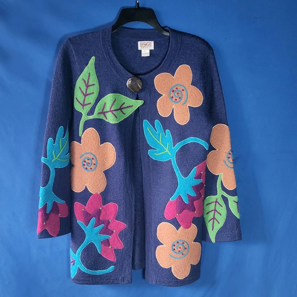 PBJ Sport 100% Wool Sweater/Jacket